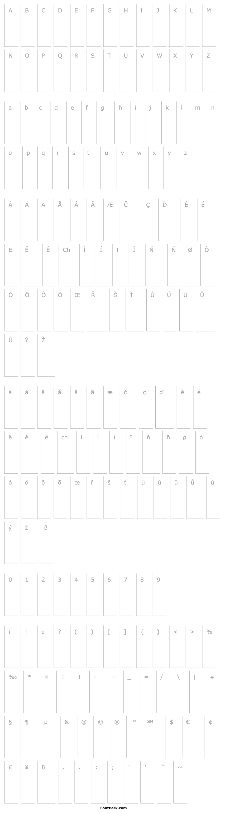 Přehled SaunaDingbats-Outline