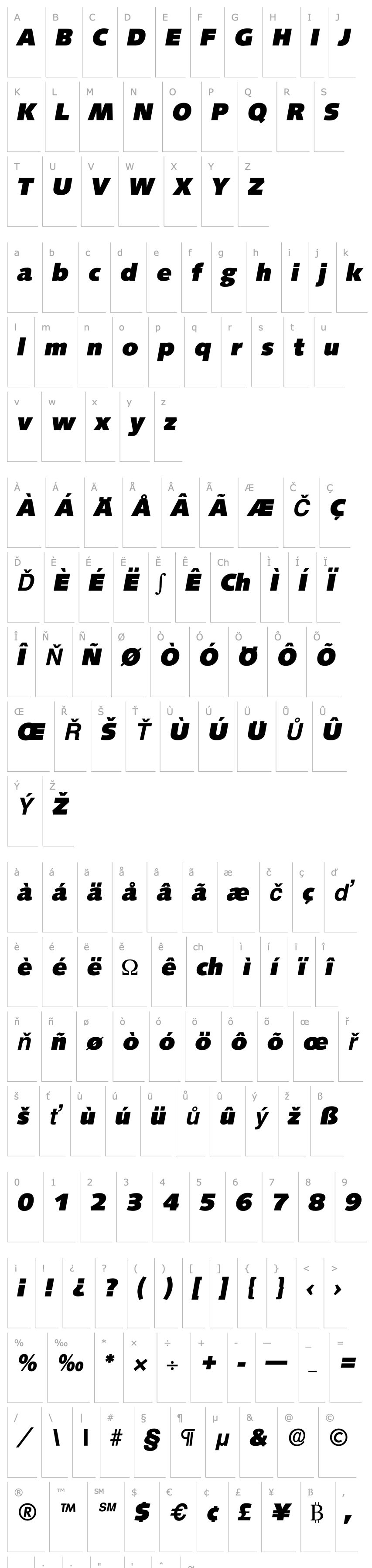 Přehled Saxony-Serial-Heavy-RegularItalic