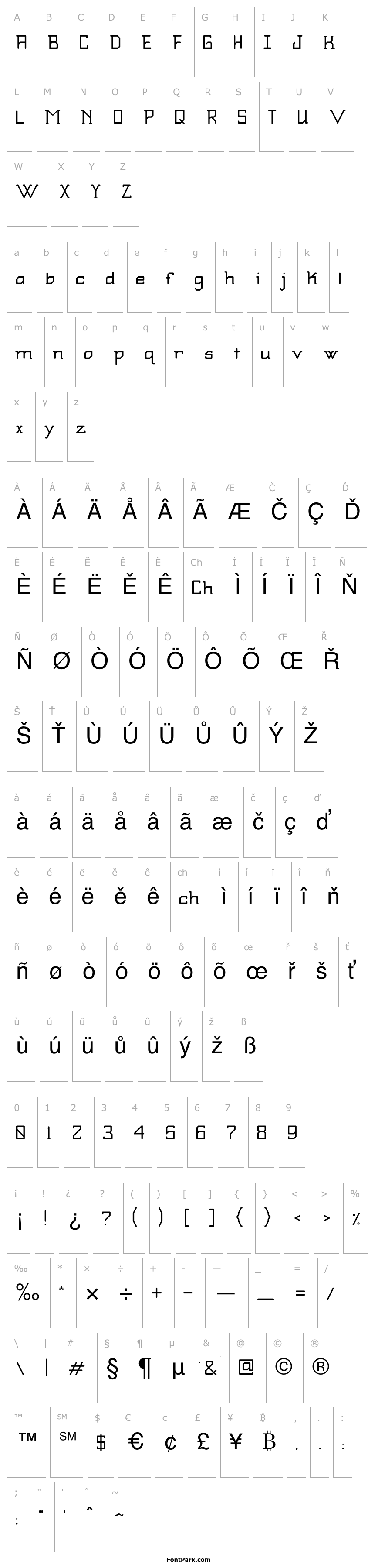 Overview SBModernStd_Bold Regular