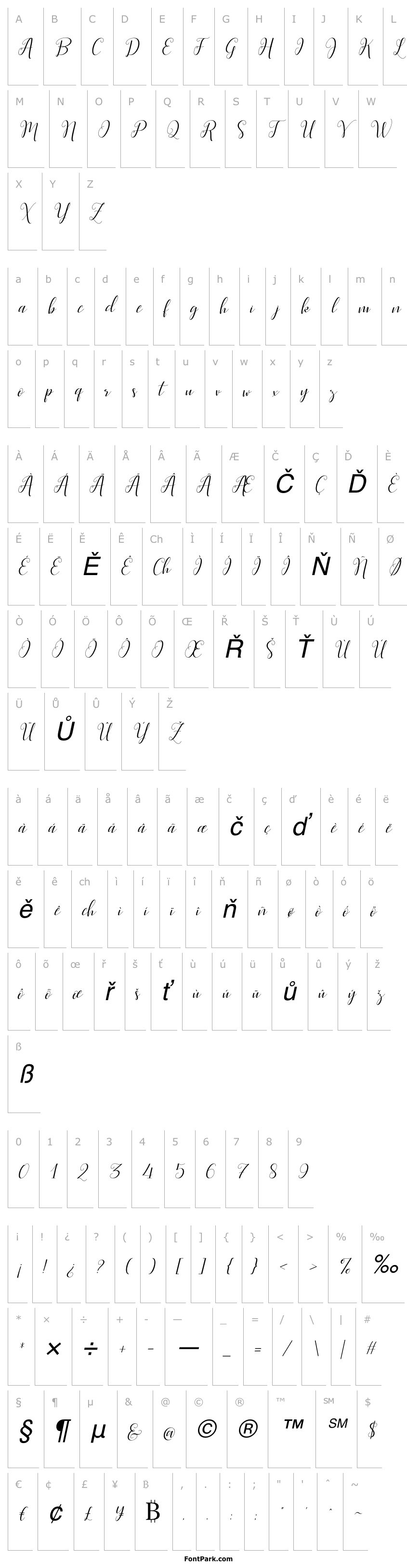 Přehled ScarlettScript-Slant