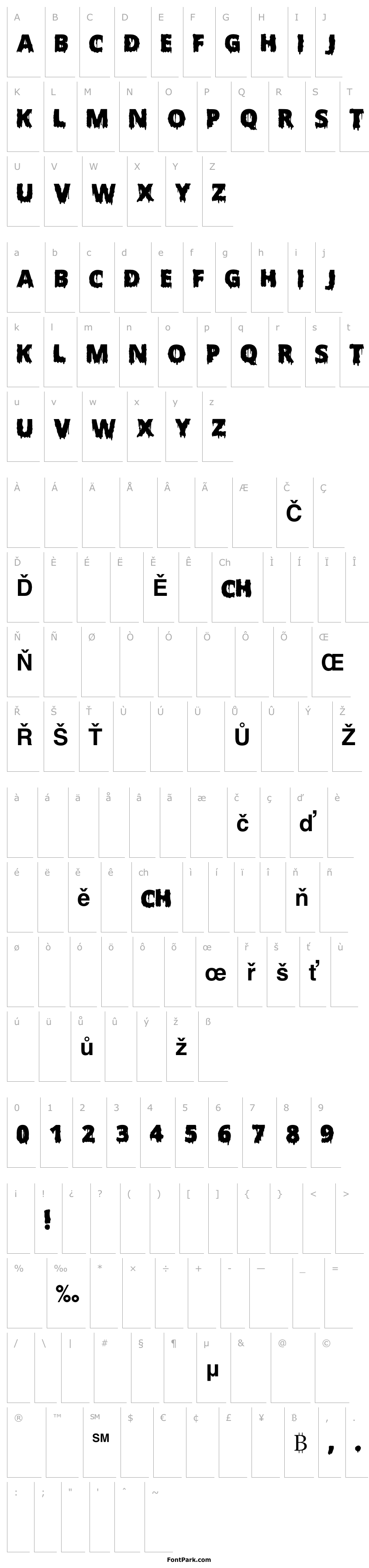 Přehled Scary Halloween Font Bold