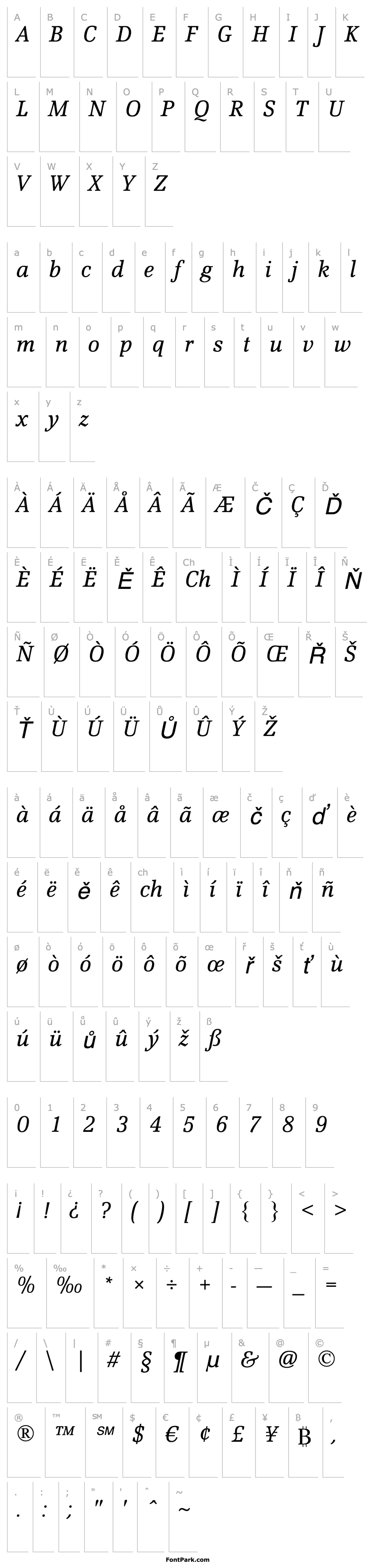 Overview ScherzoStd-Italic