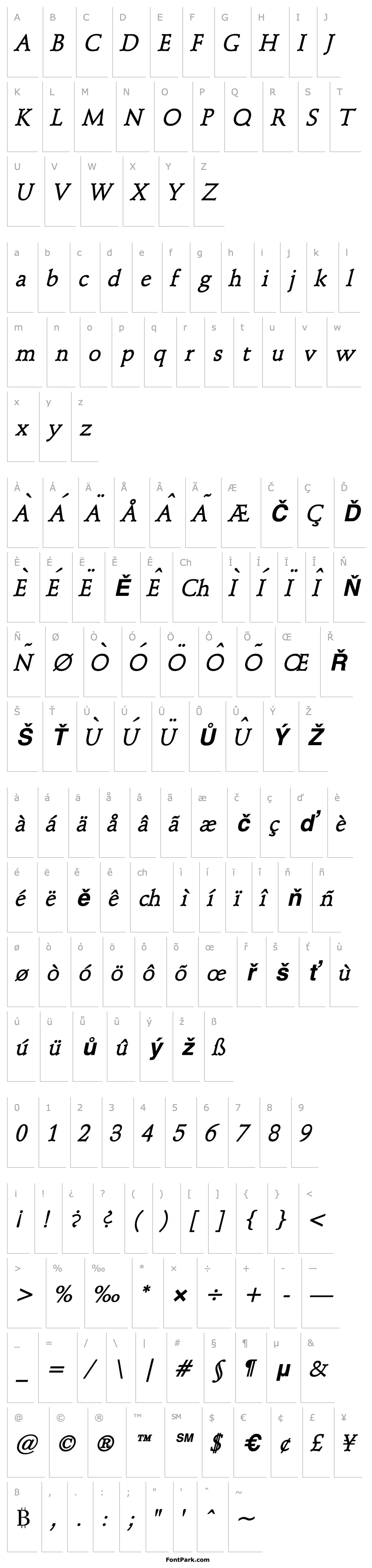 Overview Schroeder Bold Italic