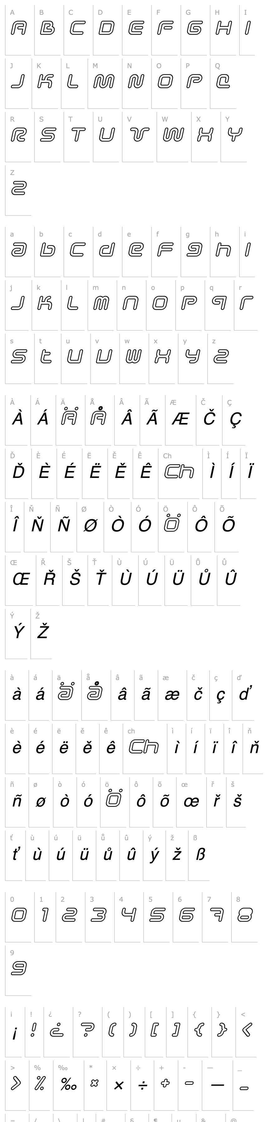 Overview Sci Fied Outline Italic