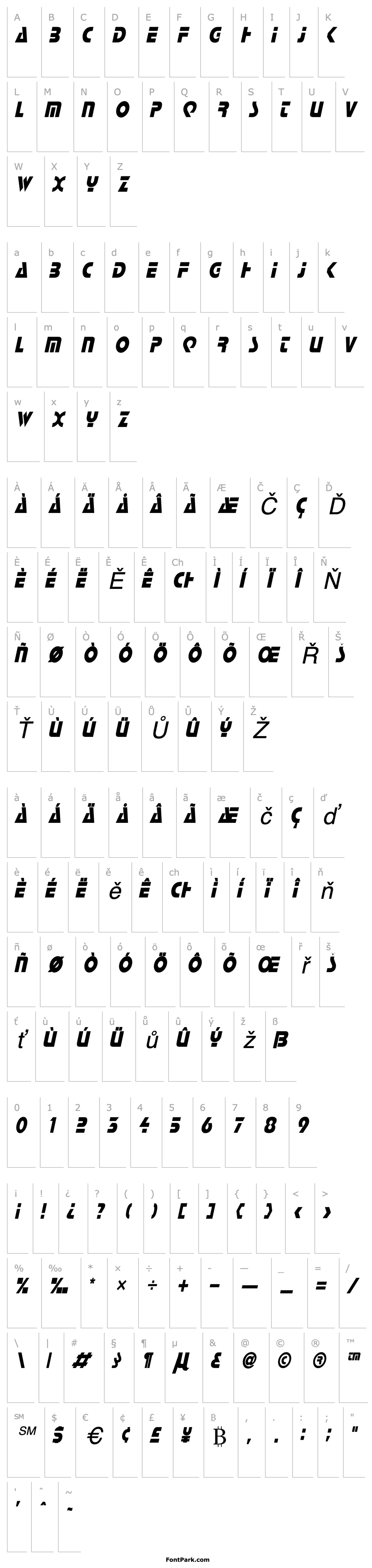 Overview Scottsdale Condensed Italic