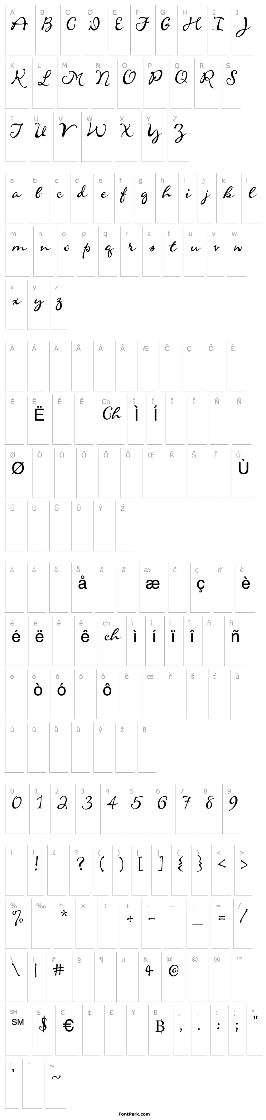 Přehled Scrap Cursive