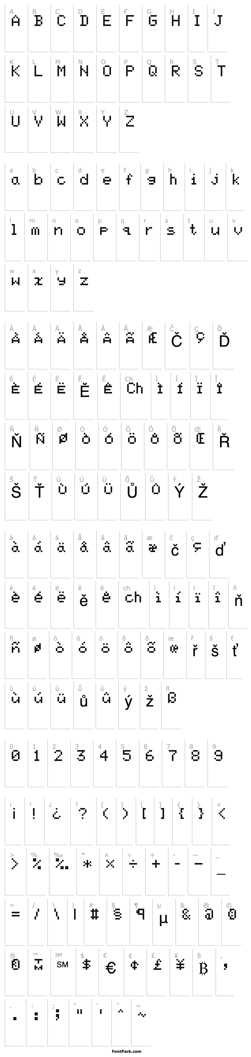 Overview ScreenMatrix-Regular