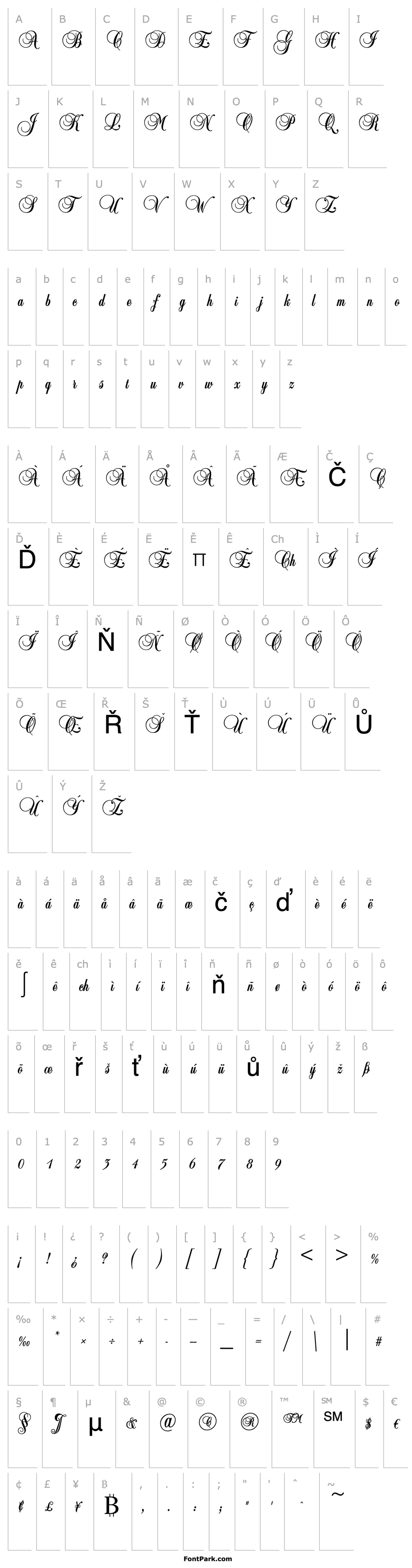 Přehled Script-B650-Regular