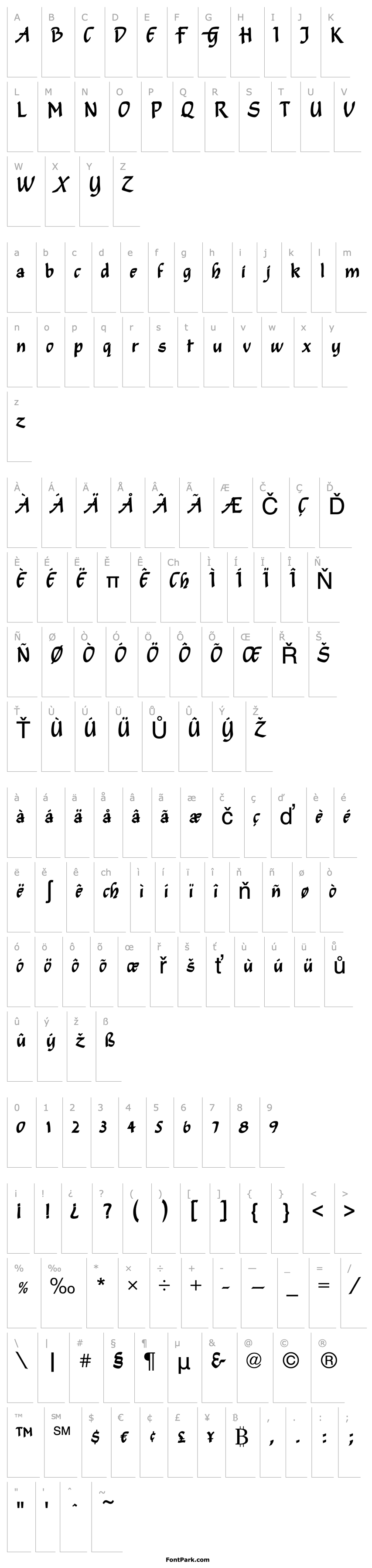 Přehled Script-C722-Regular