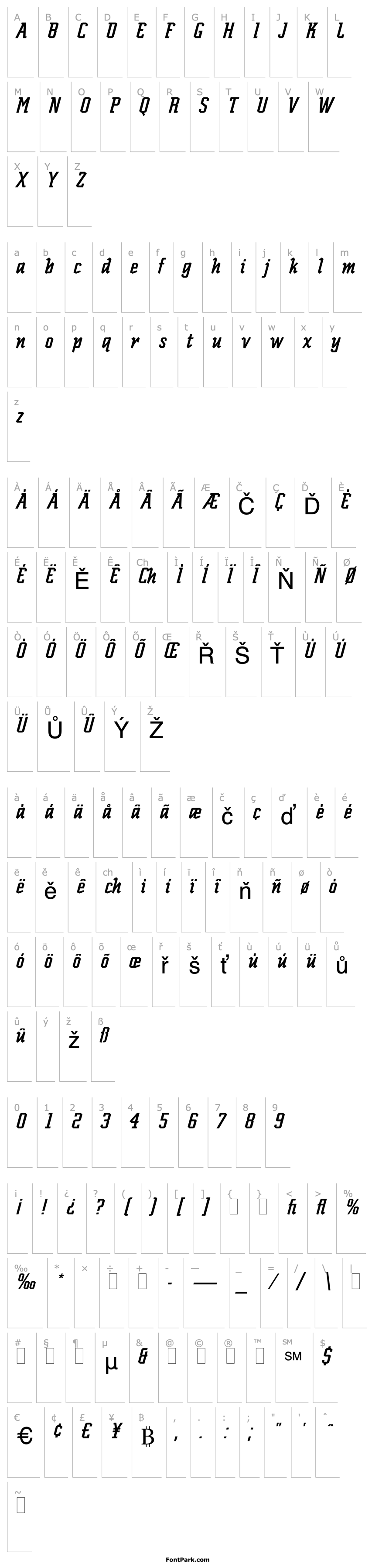 Přehled Scriptek Italic LET Plain:1.0