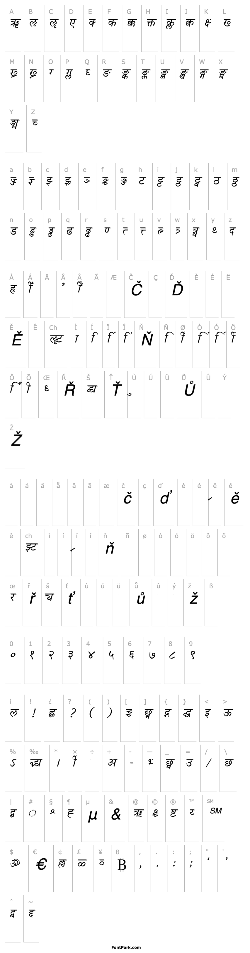 Přehled SD-TTSurekh Italic