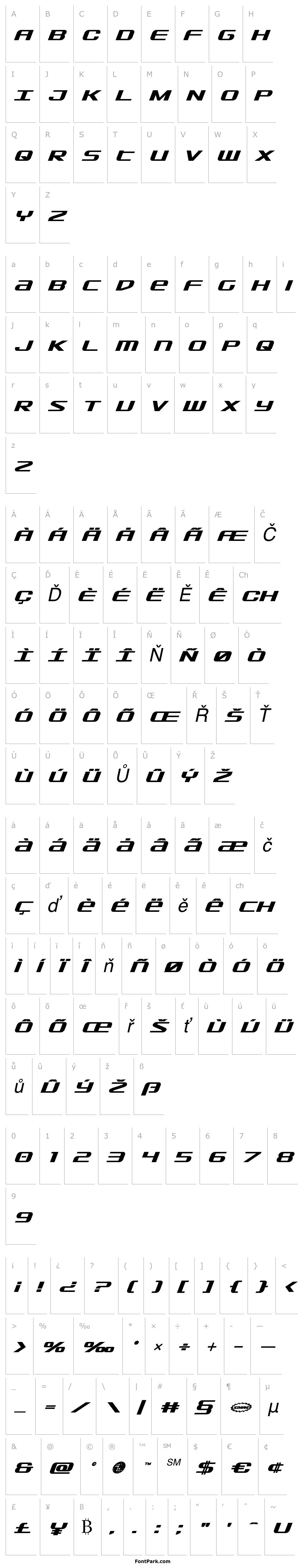 Overview SDF Bold Italic