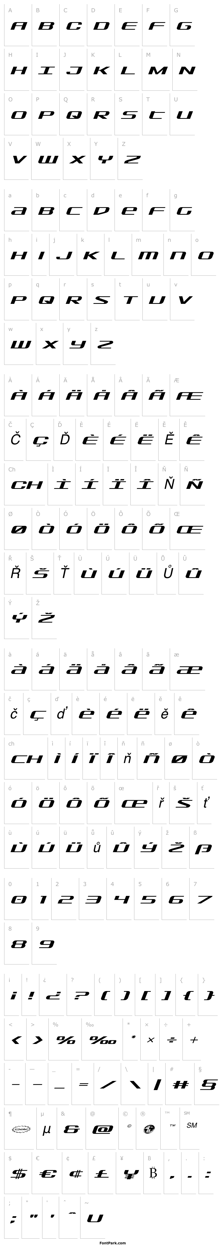 Overview SDF Expanded Italic