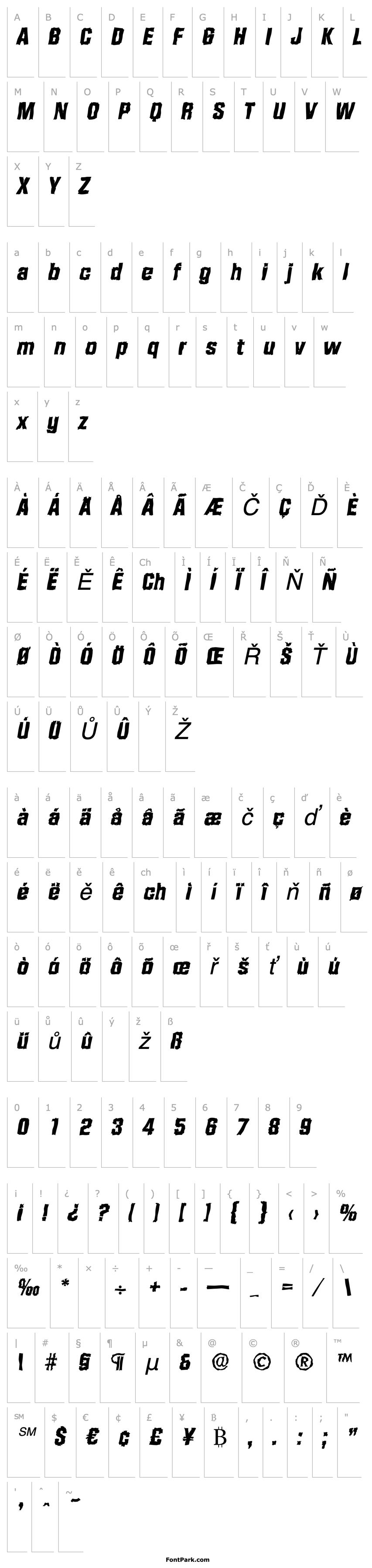 Overview SeanBeckerRandom-ExtraBold-Italic