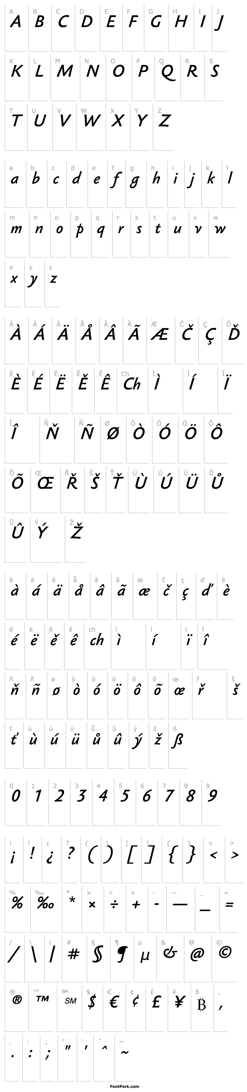 Overview Sebastian Medium Pro Italic