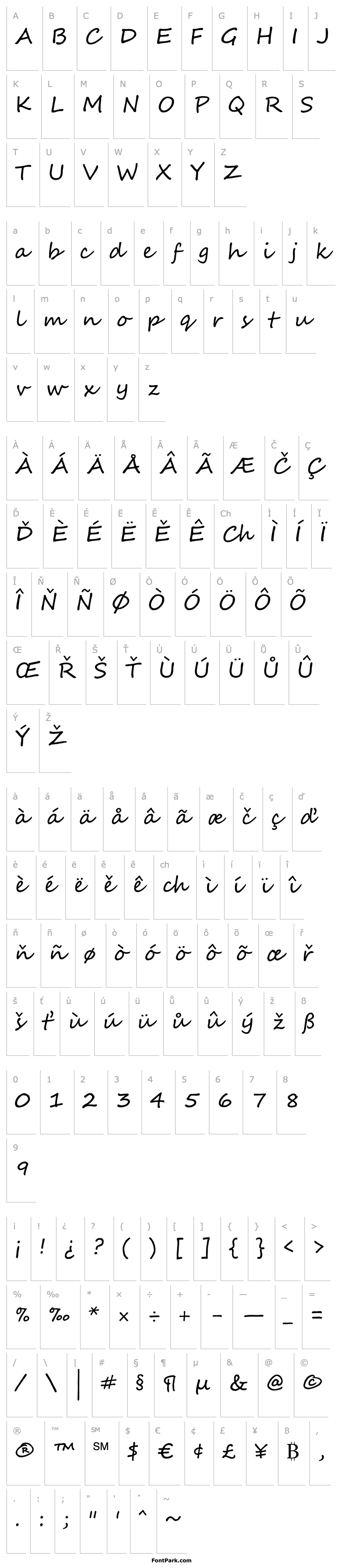 Overview Segoe Script