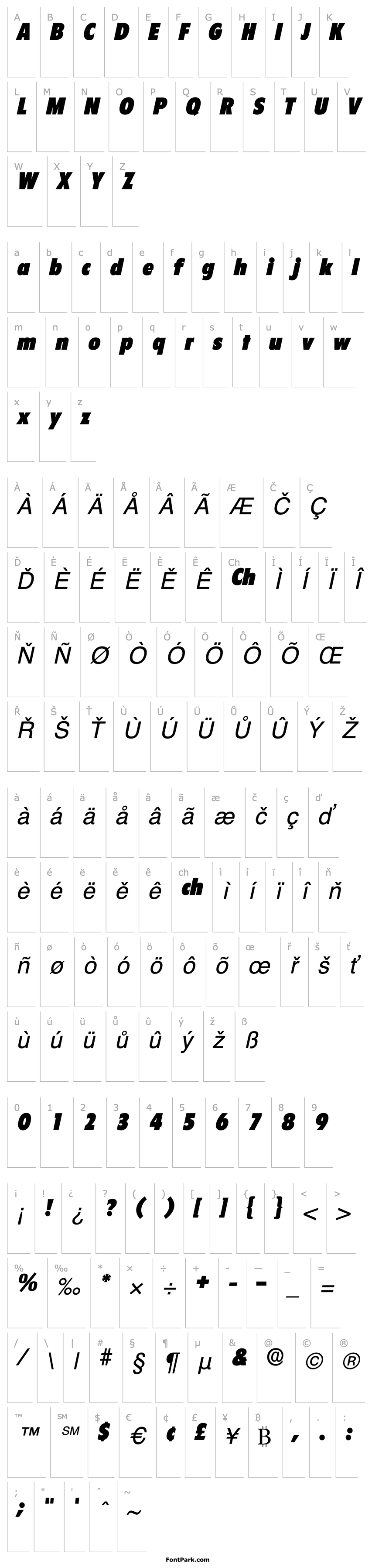 Overview Seigh Display SSi Italic