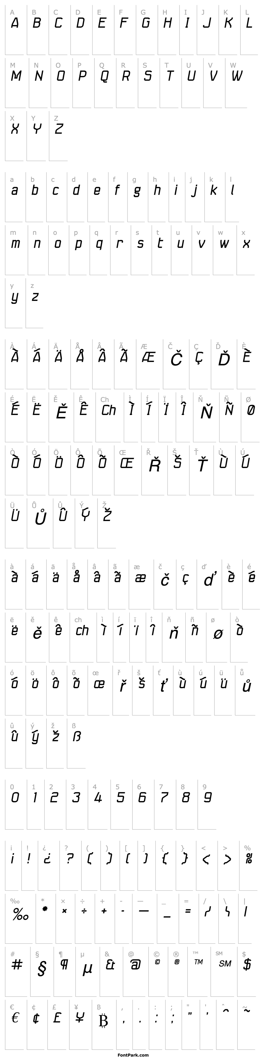 Overview Seize-Italic