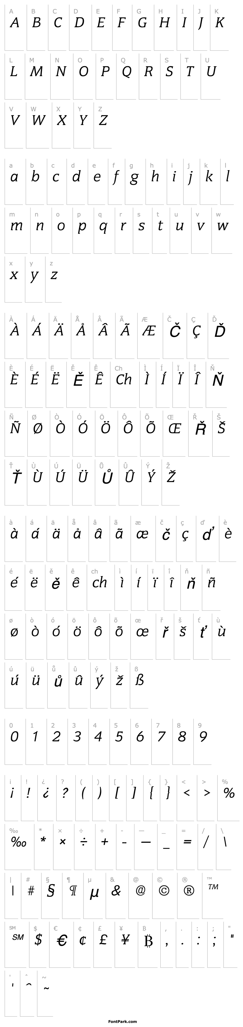 Overview Senate Italic