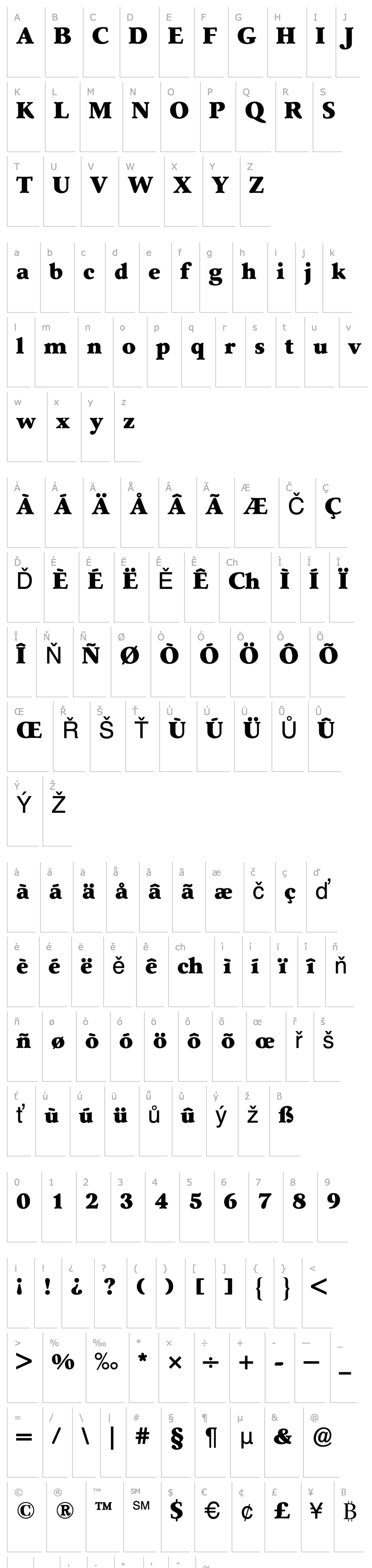 Overview SenecaBQ-ExtraBold