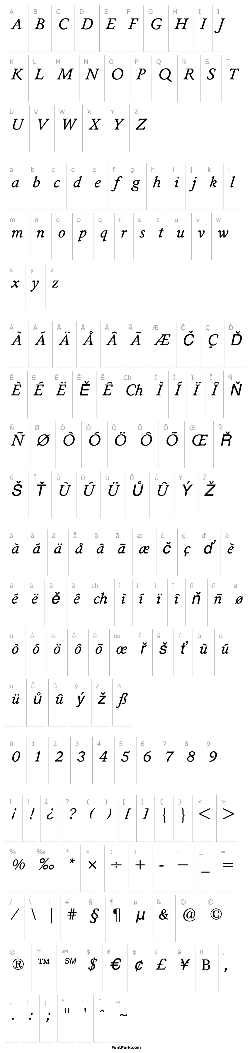 Overview SenecaBQ-Italic