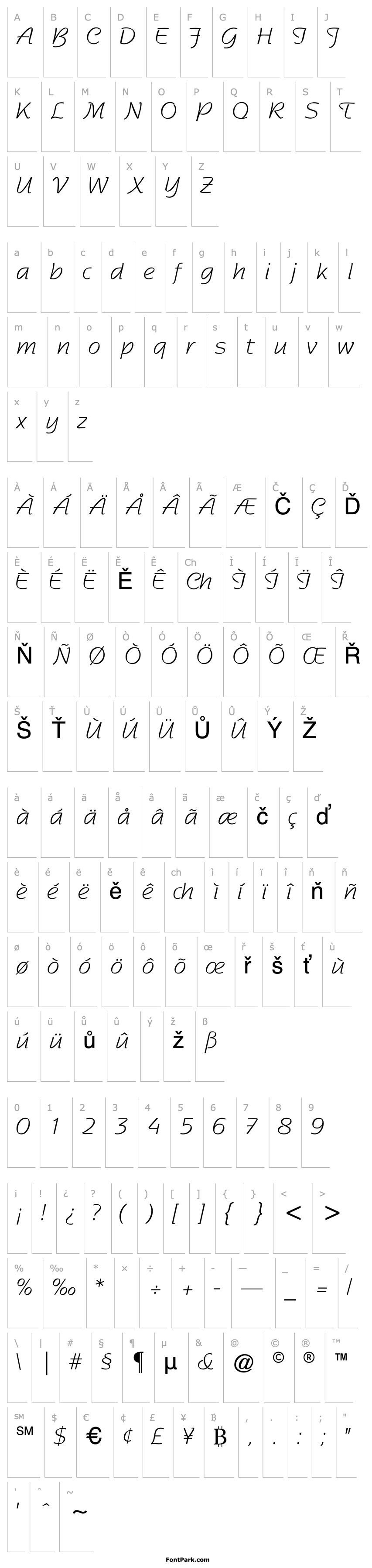 Overview SentimentalScriptLightSSK Regular