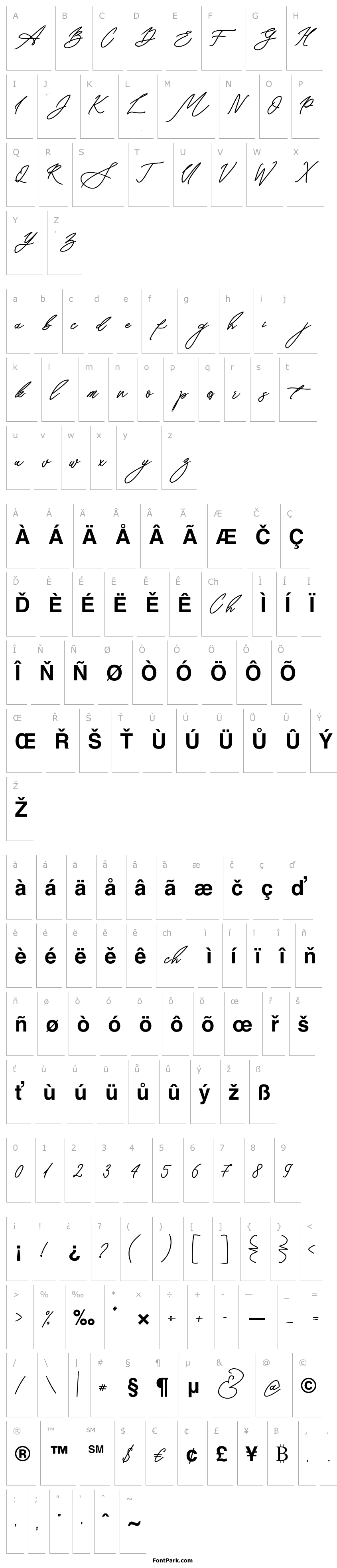 Přehled Seoulscript-Bold