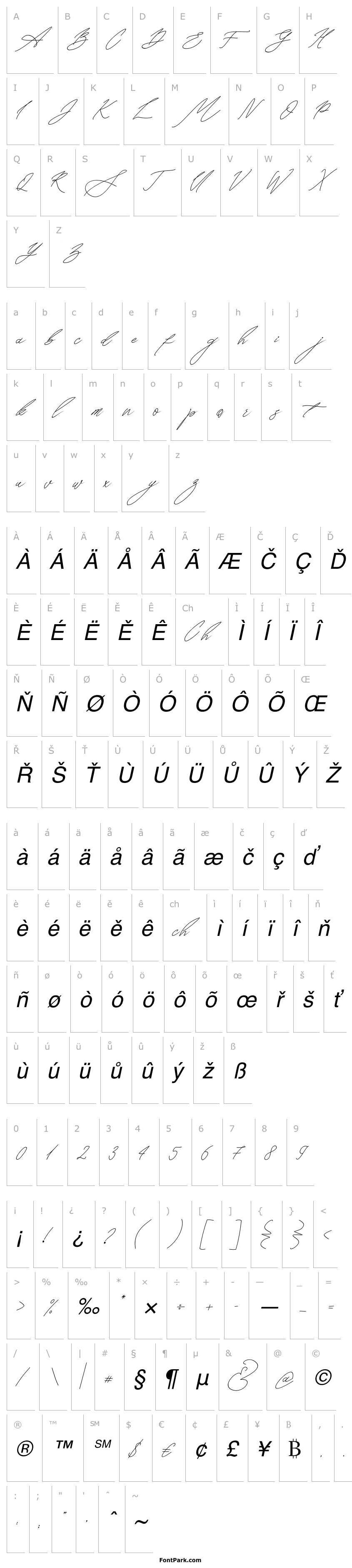 Overview Seoulscript-Italic
