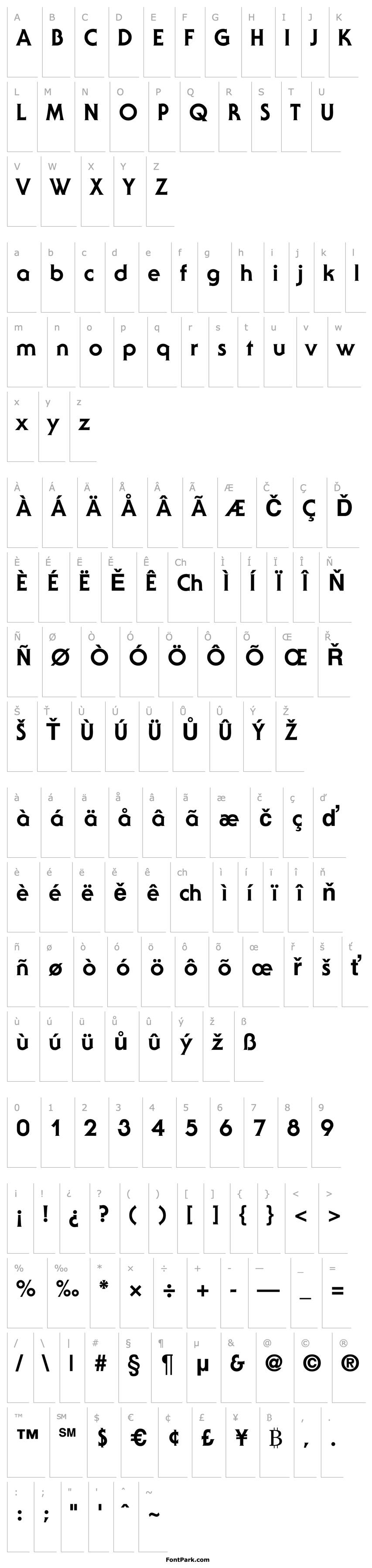 Overview SerenadeTwoExtrabold-Regular