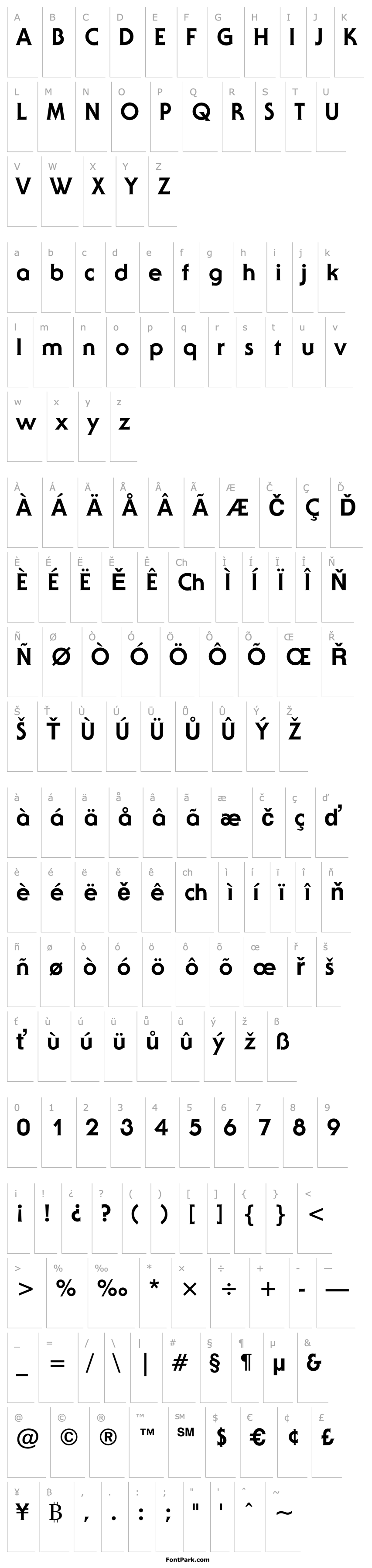 Overview SerifGothicITCbyBT-ExtraBold