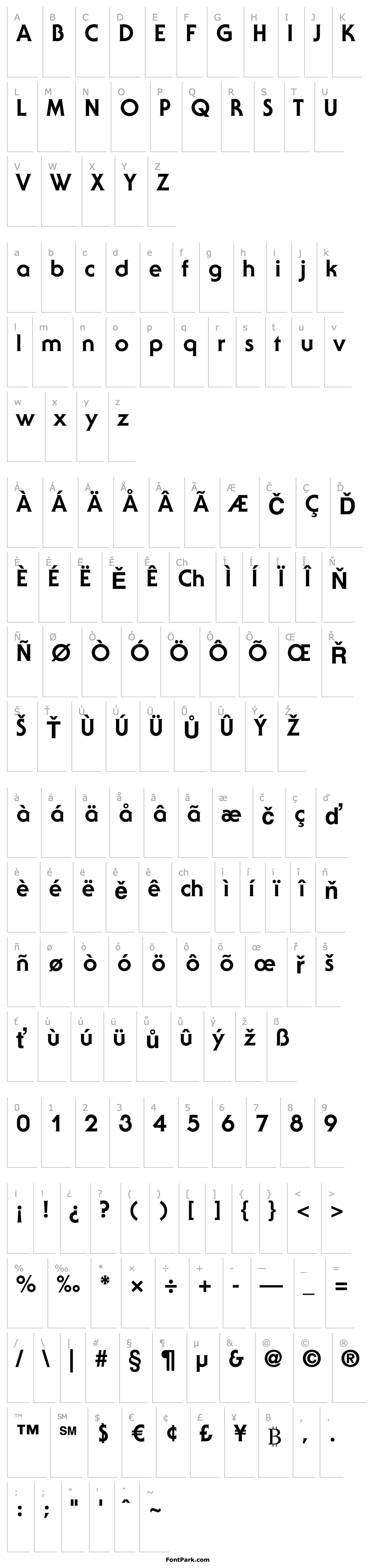 Overview SerifGothicStd-ExtraBold