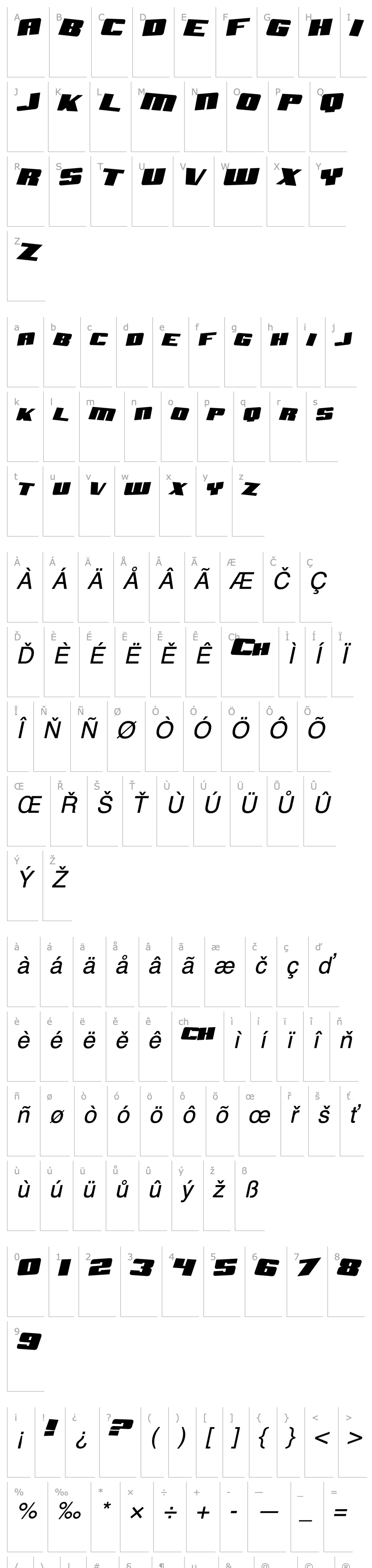 Přehled SF Aftershock Debris Solid Italic