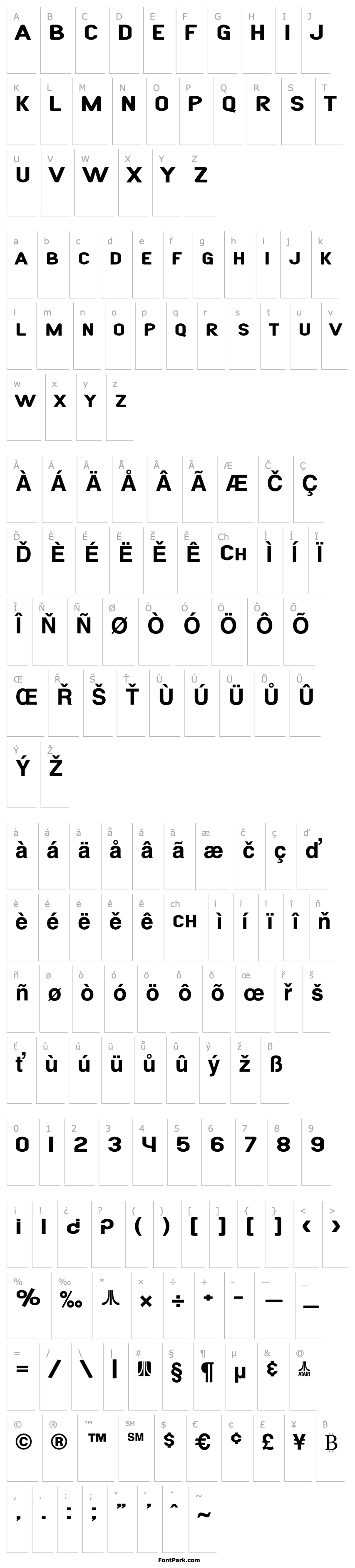 Přehled SF Atarian System Extended Bold