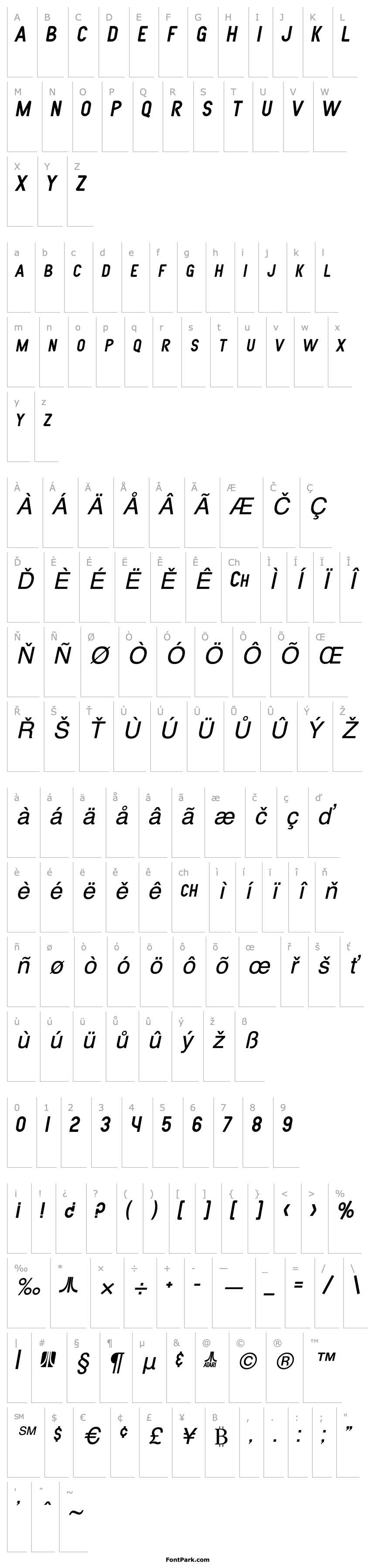 Overview SF Atarian System Italic