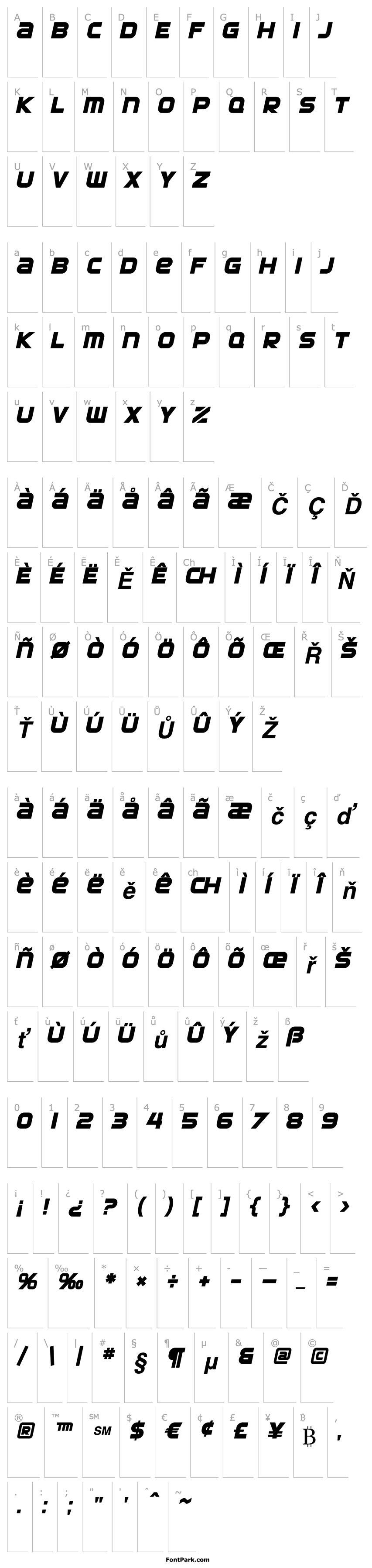 Overview SF Automaton Bold Oblique