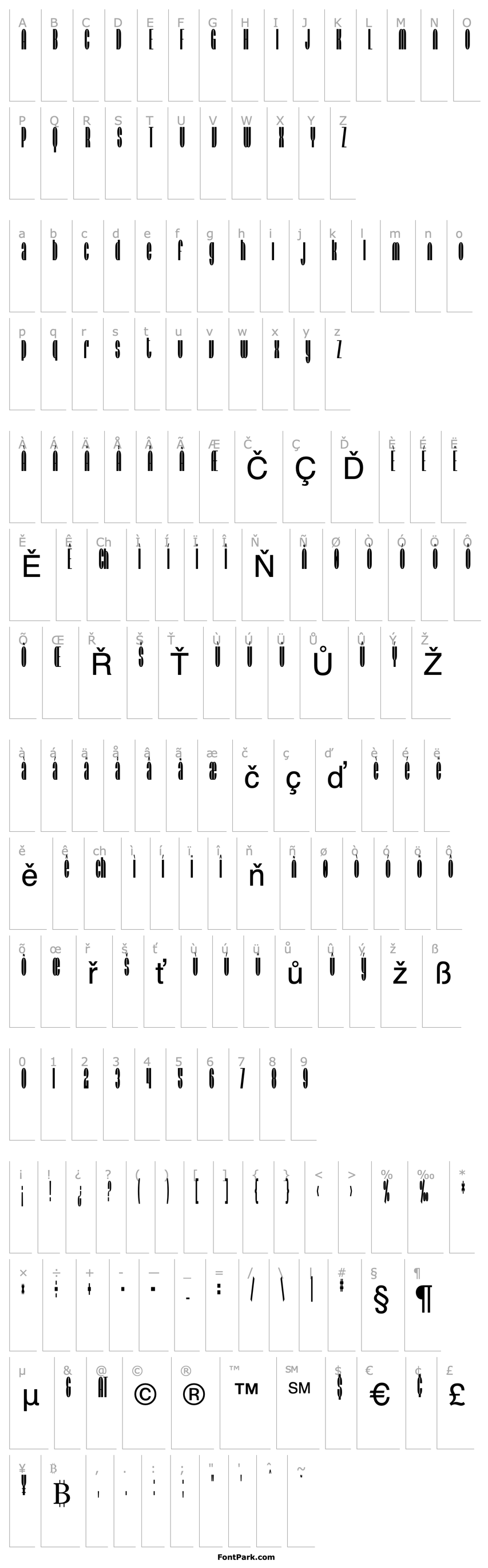 Overview SF Baroquesque Condensed