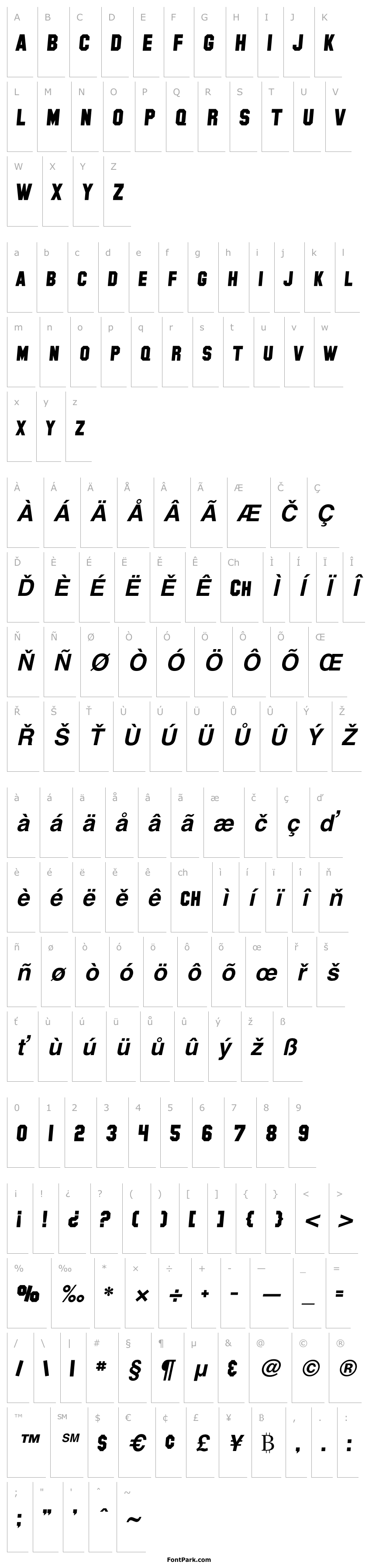 Přehled SF Collegiate Solid Bold Italic