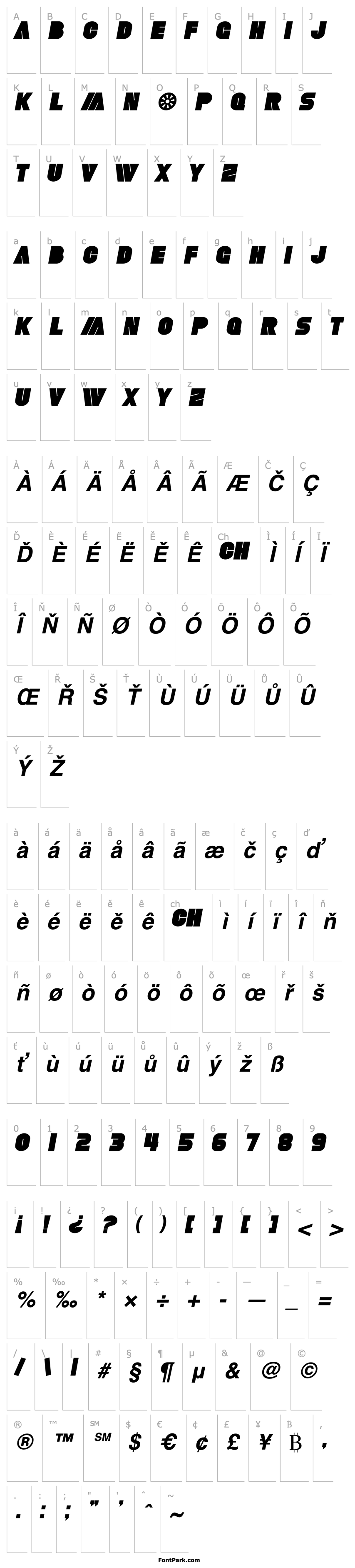 Overview SF Fortune Wheel Bold Italic