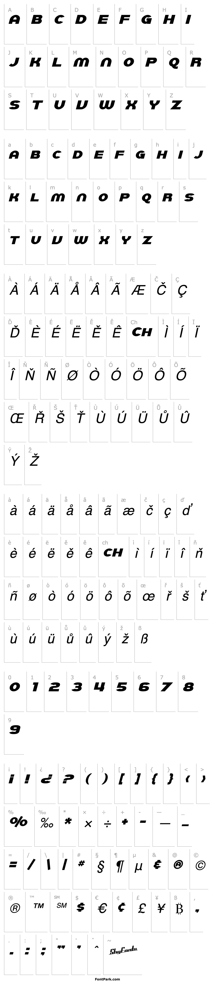 Overview SF Juggernaut Italic