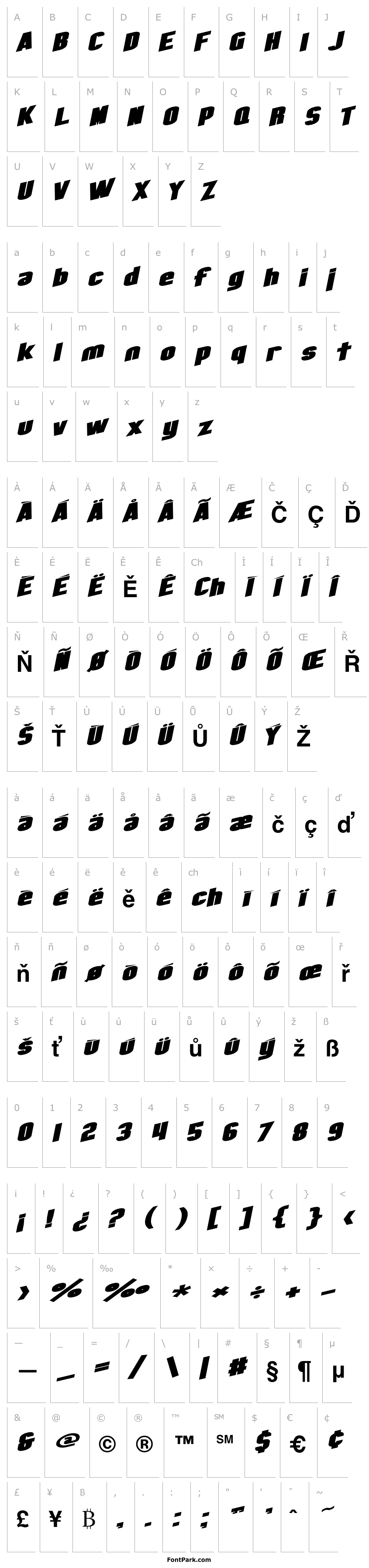 Přehled SF Obliquities Extended Bold