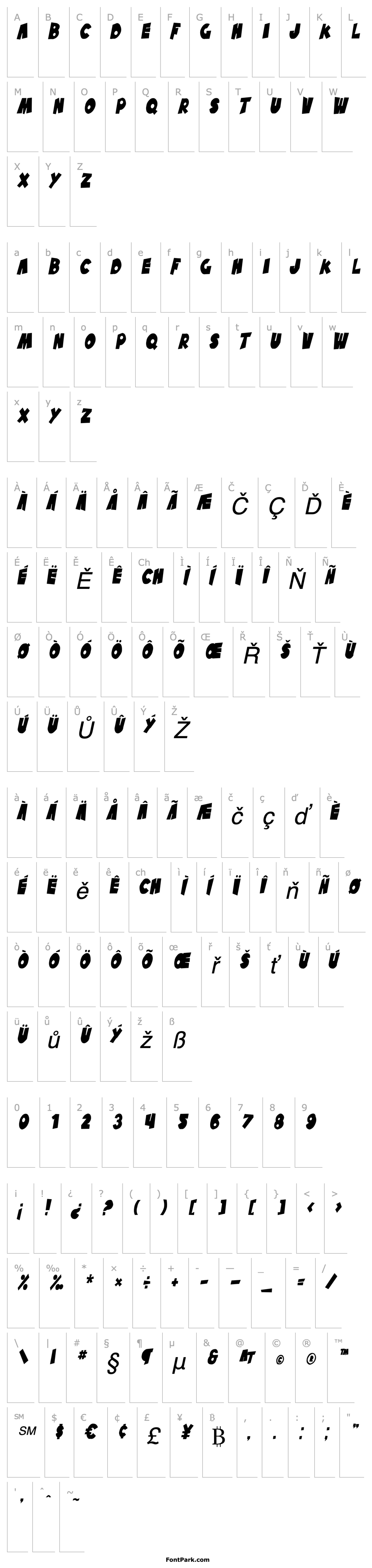 Overview SF Pale Bottom Condensed Oblique