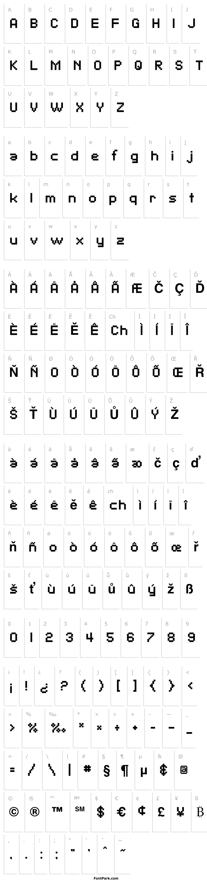 Přehled SF Pixelate Bold