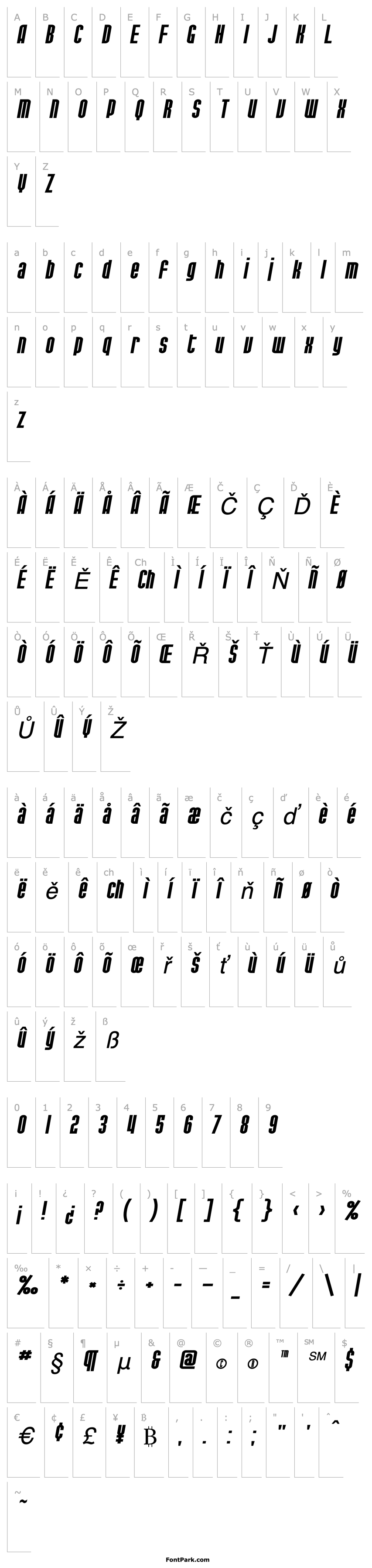 Overview SF Port McKenzie Extended Italic