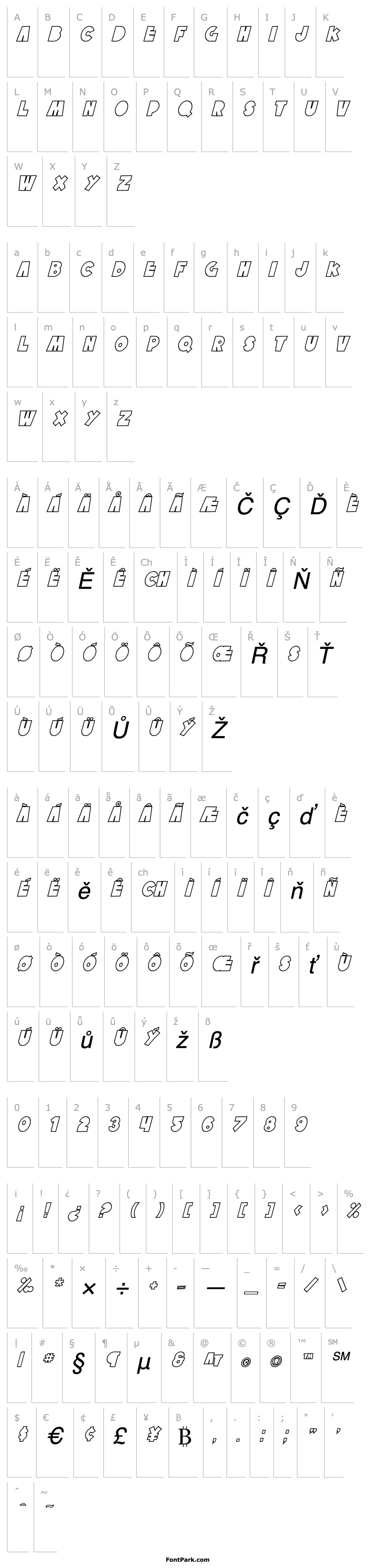 Overview SF Tattle Tales Outline Italic