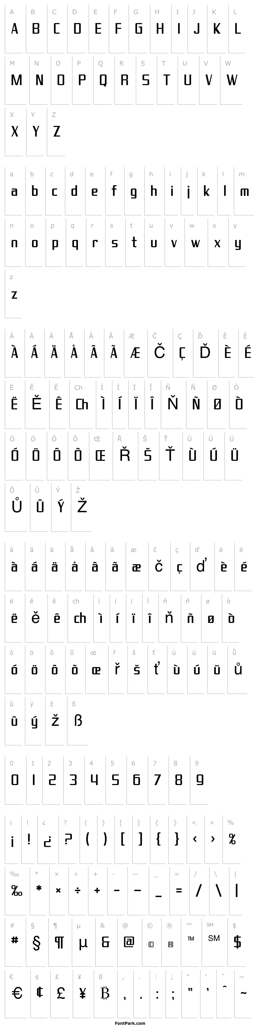 Overview SF Theramin Gothic Condensed