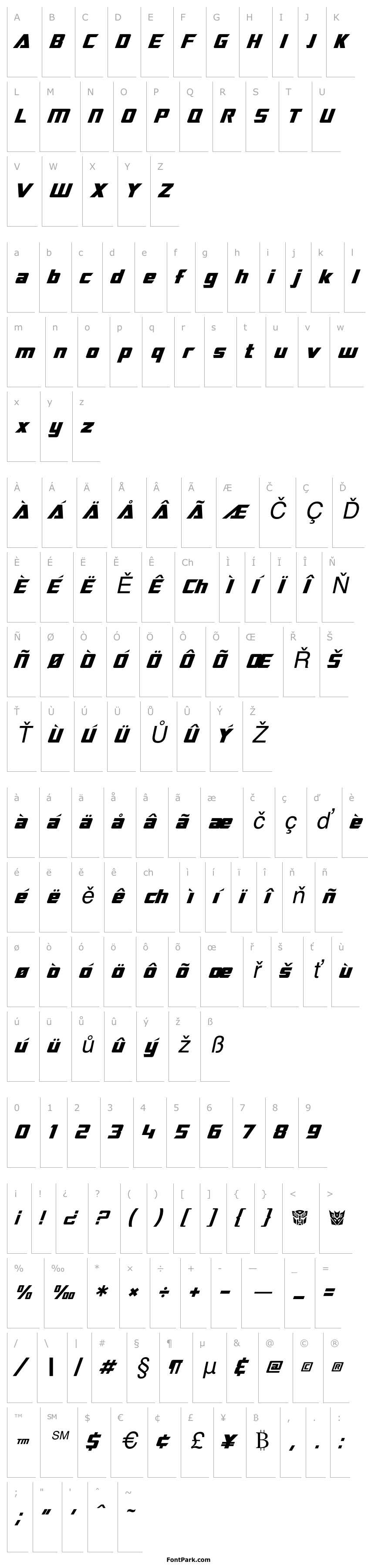 Overview SF TransRobotics Italic