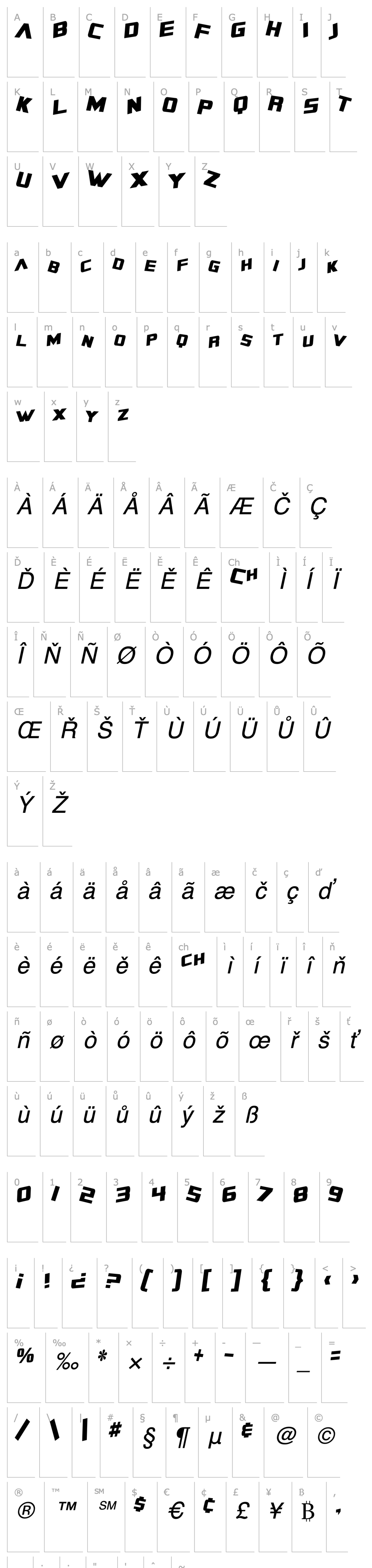 Overview SF Zero Gravity Condensed Italic