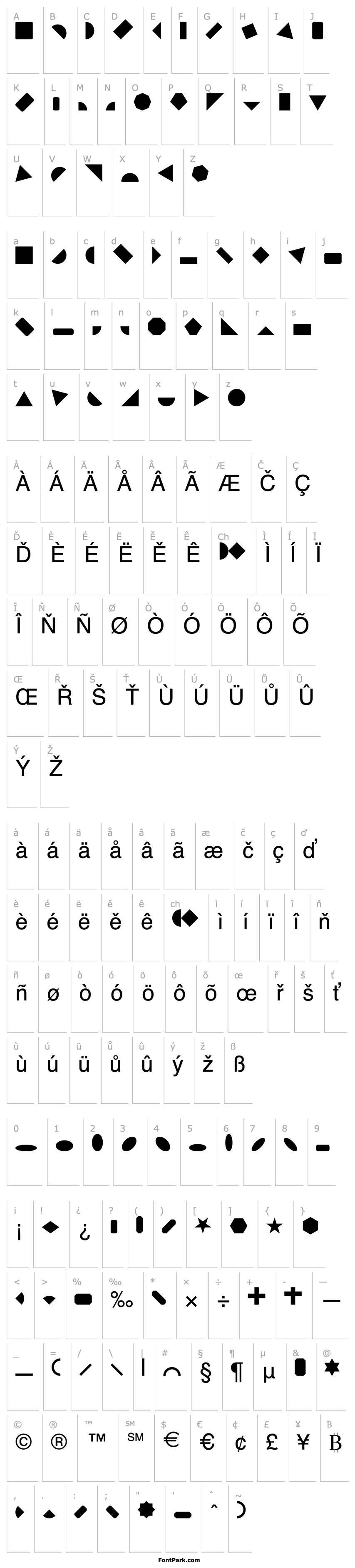 Přehled Shape Blocks Solid