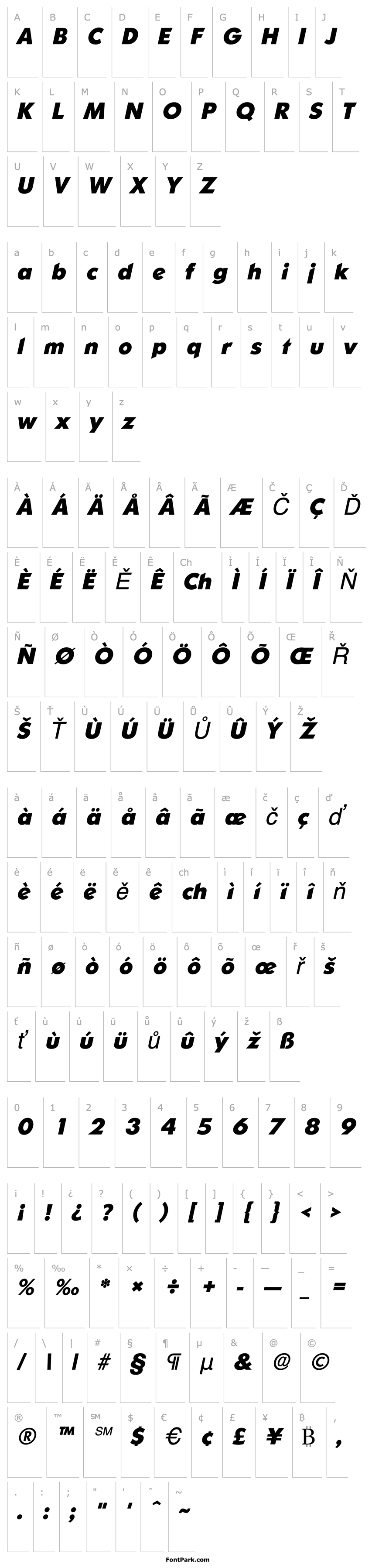 Overview SharnayHeavy Italic