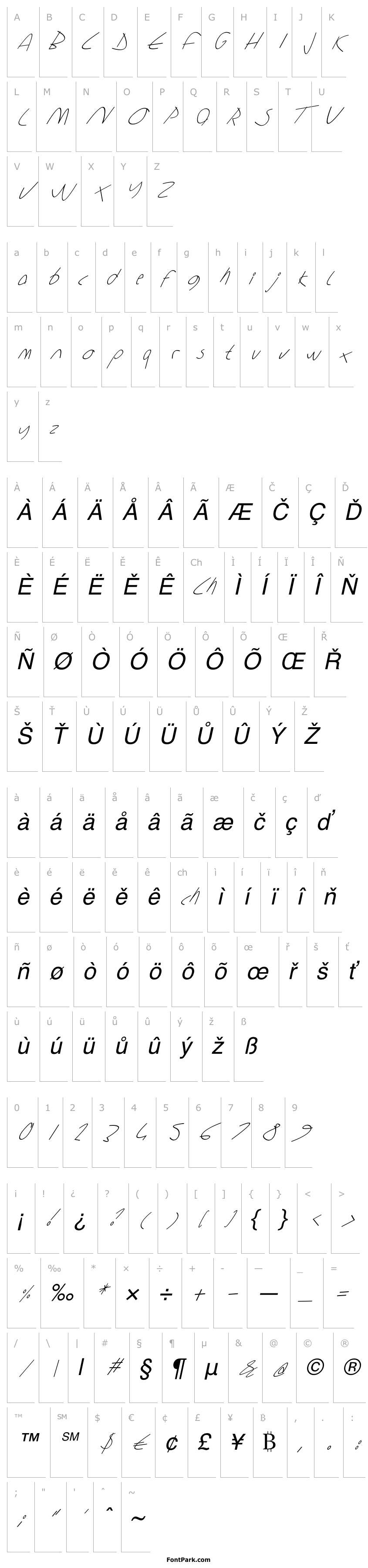 Overview Sharon Lipschutz Handwriting Italic